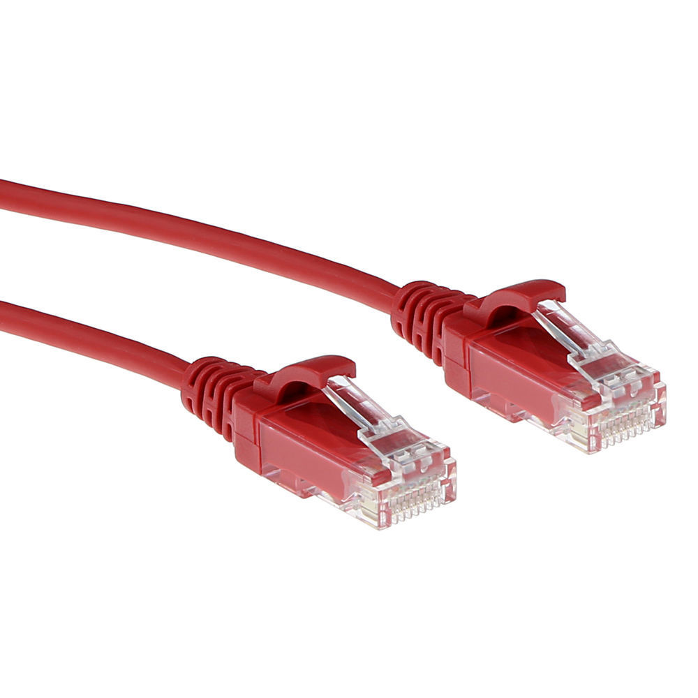 Startech 1.5m Red Slim CAT6 Ethernet Cable, Snagless, 28AWG, LSZH - Patch cable - RJ-45 (M) to RJ-45 (M) - 1.5 m - 3.6 mm - UTP - CAT 5/5e/6 - IEEE 802.3bt - halogen-free, snagless - red