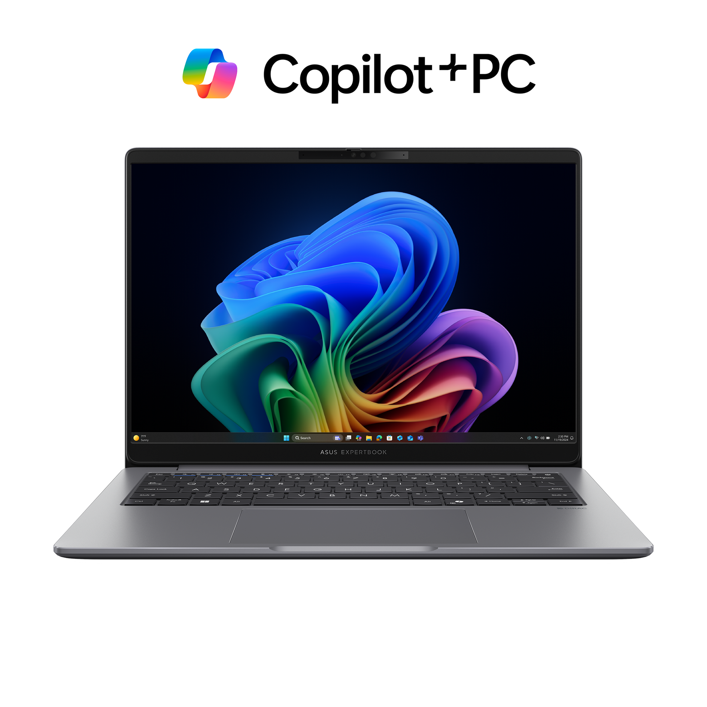 ASUS ExpertBook P3 PM3606CK-R515X - Copilot+ PC - AMD Ryzen AI 5 - 330 / up to 4.5 GHz - Win 11 Pro - Radeon 820M - 16 GB RAM - 512 GB SSD NVMe - 16" 1920 x 1200 - Gigabit Ethernet - Wi-Fi 7, Bluetooth - misty grey - with 1 year ASUS ZenCare