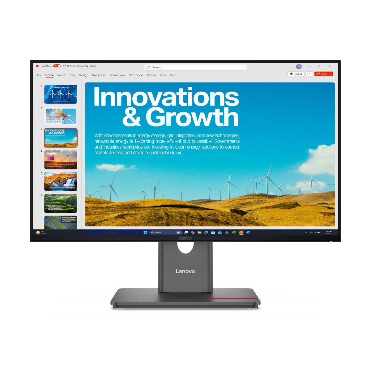 Lenovo ThinkVision P24QD-40 - LED monitor - 24" (23.8" viewable) - 2560 x 1440 QHD @ 120 Hz - IPS - 300 cd/m² - 1500:1 - DisplayHDR 10 - 4 ms - HDMI, DisplayPort, USB-C - eclipse black