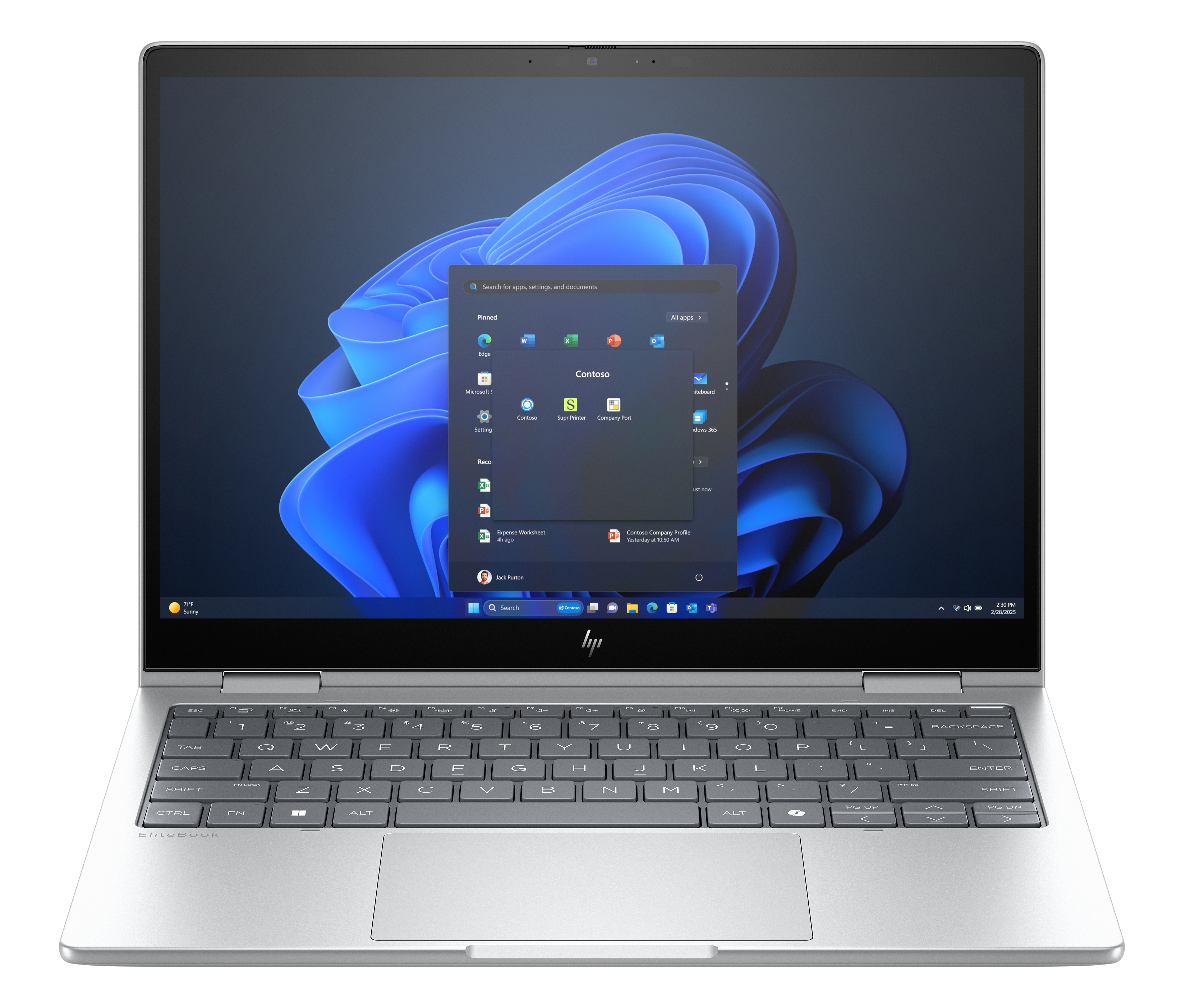 HP EliteBook 8 Flip G1i Notebook AI - AI PC - flip design - Intel Core Ultra 7 - 255U / up to 5.2 GHz - Win 11 Pro - Intel Graphics - 16 GB RAM - 512 GB SSD NVMe - 13.3" IPS touchscreen 1920 x 1200 - Wi-Fi 6E, Bluetooth - glacier silver - kbd: UK