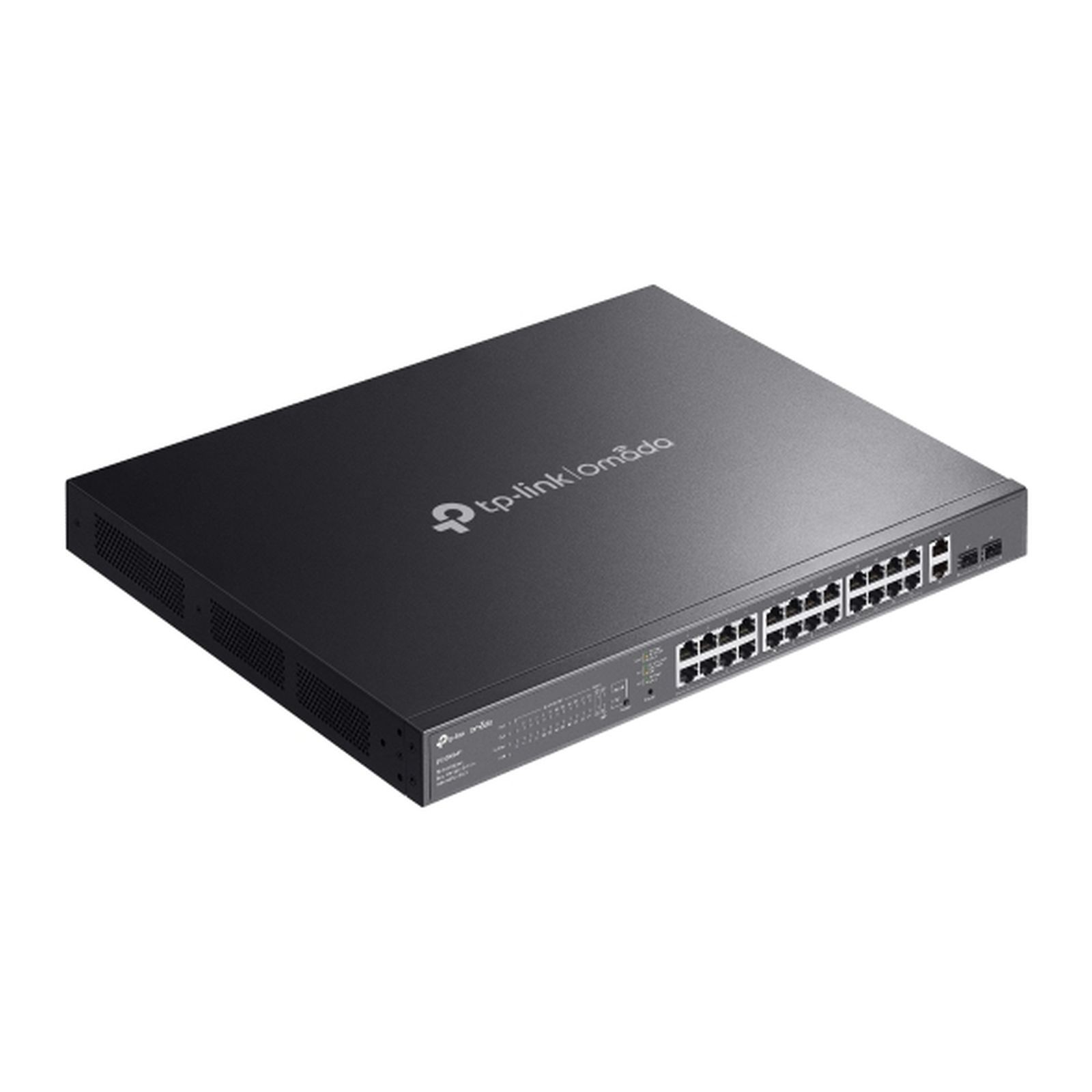 TP-Link Omada ES228GMP V1.6 - Switch - Managed - 24 x 10/100/1000 (PoE+) + 2 x 10/100/1000 + 2 x Gigabit SFP - rack-mountable - PoE+ (384 W)