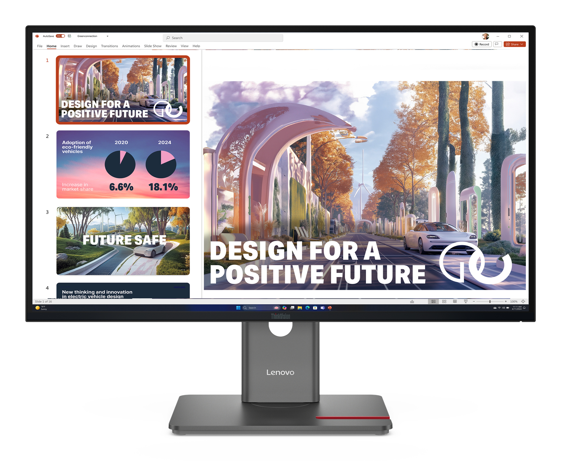 Lenovo ThinkVision P27QD-40 - LED monitor - 27" - 2560 x 1440 QHD @ 120 Hz - IPS - 350 cd/m² - 1500:1 - 4 ms - HDMI, DisplayPort - raven black