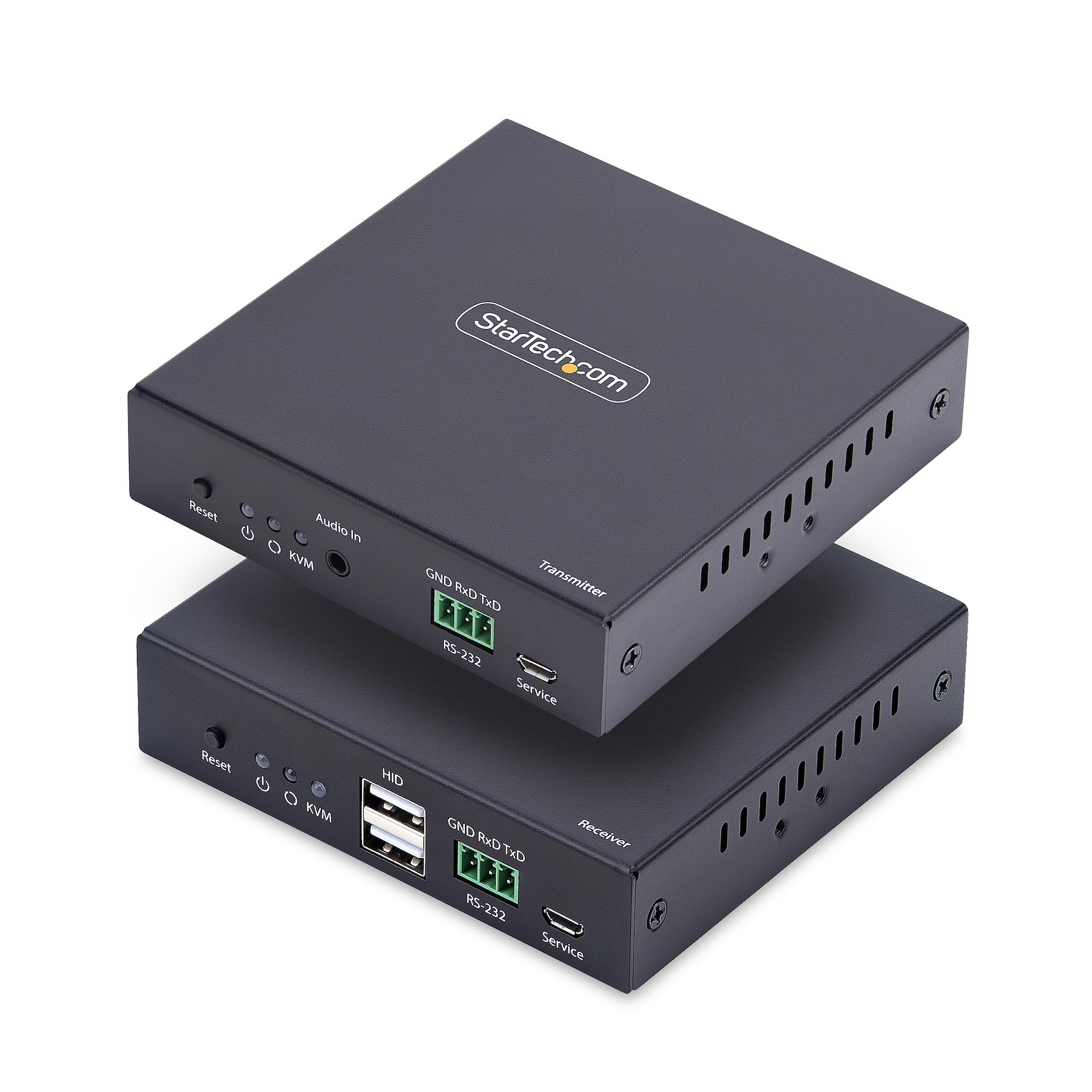Startech HDMI KVM Extender Over IP Network, 4K 60Hz, Driverless - Transmitter and receiver Kit - video/audio/USB extender - HDMI
