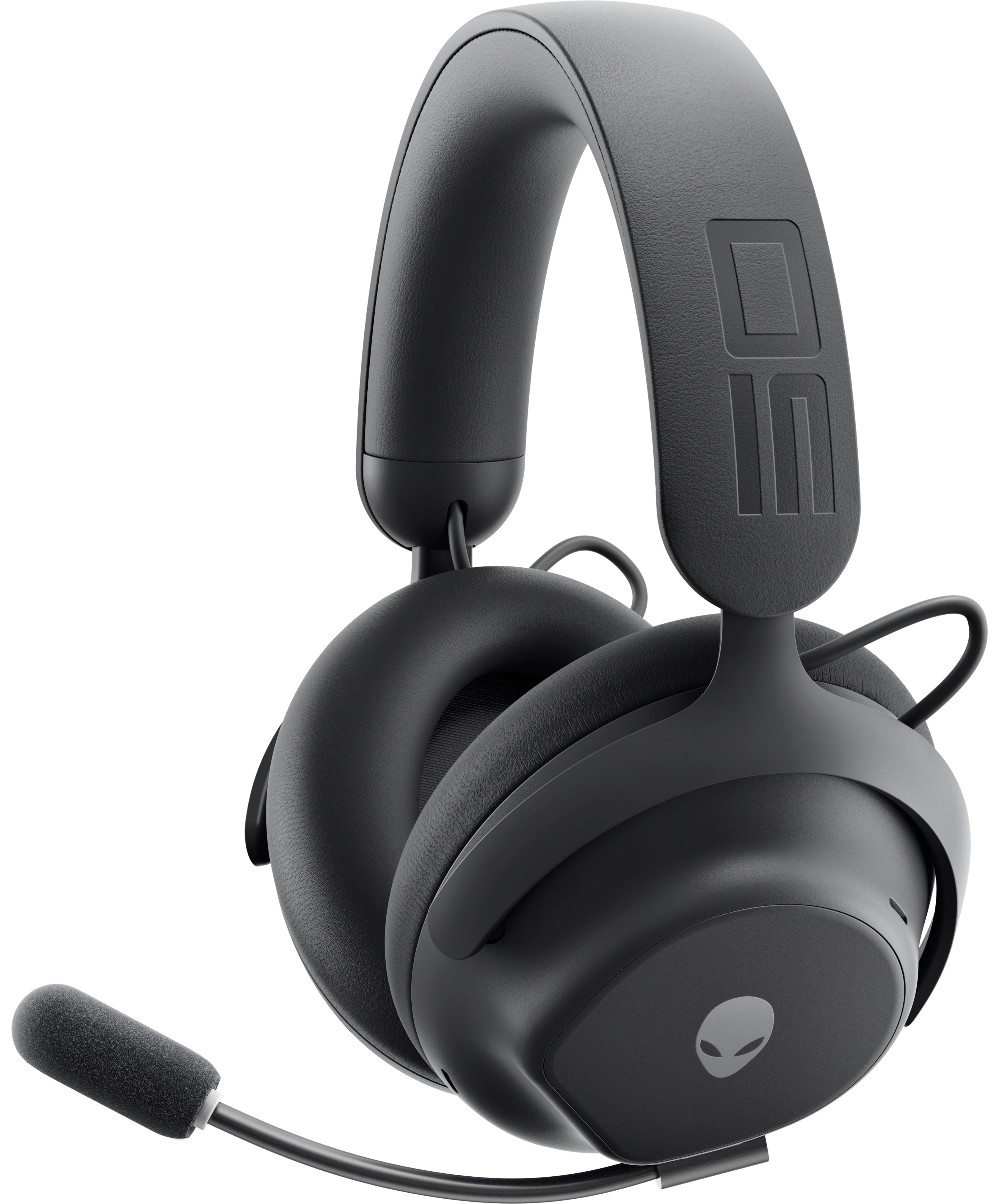 Alienware Pro Wireless Gaming Headset - Headset - full size - Bluetooth / 2.4 GHz radio frequency - wireless, wired - active noise cancelling - USB - lunar light