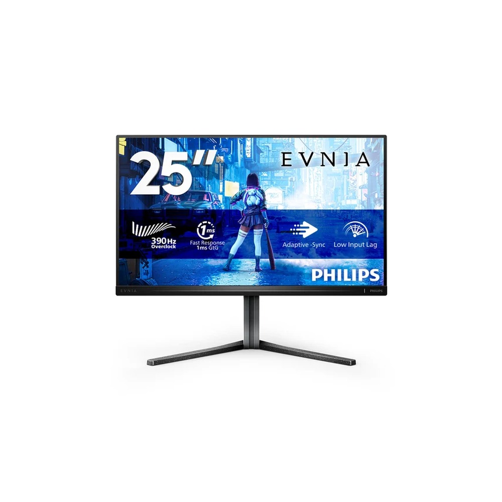 Philips Evnia 5000 25M2N5200U - LED monitor - gaming - 25" (24.5" viewable) - 1920 x 1080 Full HD (1080p) @ 390 Hz - IPS - 400 cd/m² - 1000:1 - DisplayHDR 400 - 0.3 ms - 2xHDMI, DisplayPort - dark slate