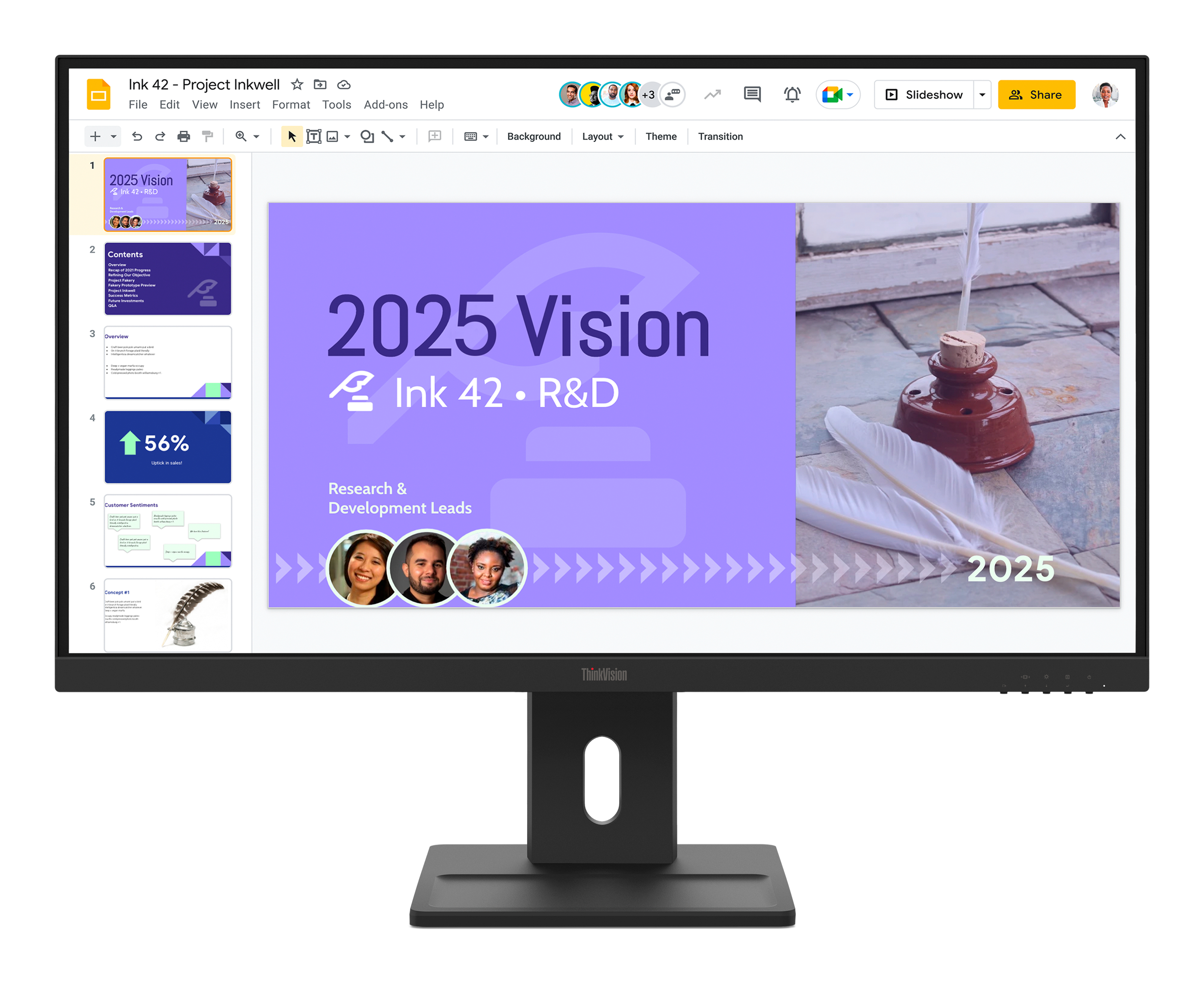 Lenovo ThinkVision E27Q-40 - LED monitor - 27" - 2560 x 1440 QHD @ 100 Hz - IPS - 350 cd/m² - 1500:1 - 4 ms - 2xHDMI, DisplayPort - speakers - raven black
