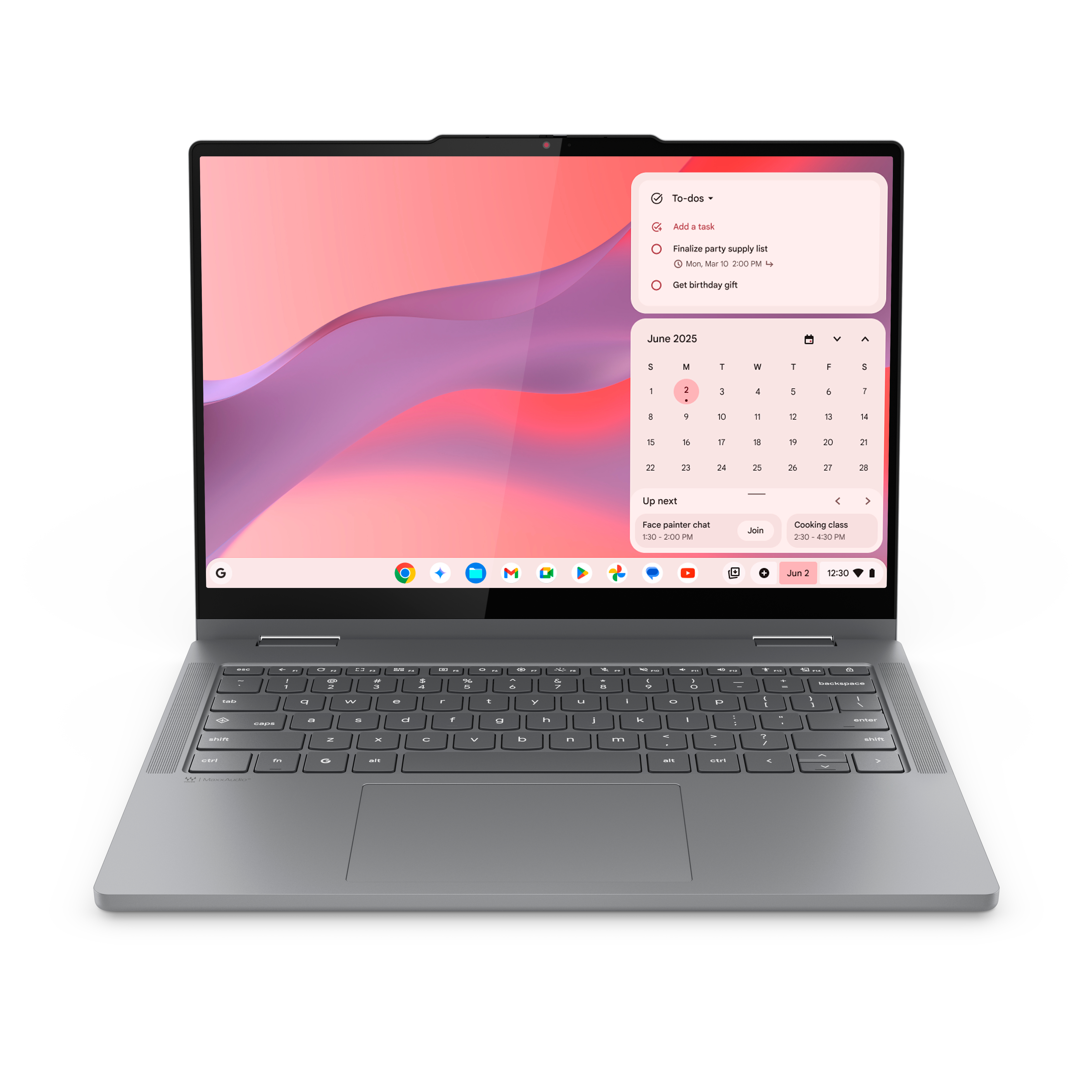 Lenovo Chrome 2in1 14IRU10 83LL - Flip design - Intel Core 5 - 120U / up to 5 GHz - Chrome OS - Intel Graphics - 8 GB RAM - 128 GB SSD UFS 2.2 - 14" IPS touchscreen 1920 x 1200 - Wi-Fi 6E, Bluetooth - luna grey - kbd: UK