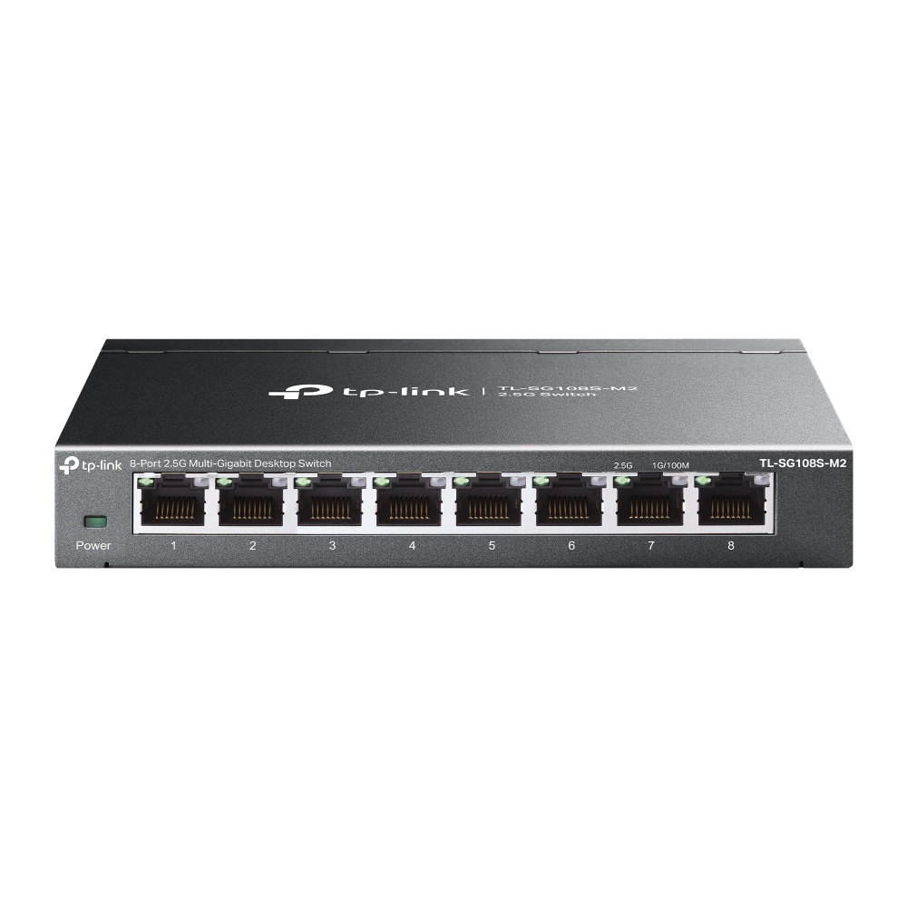 TP-Link TL-SG108S-M2 V1 - Switch - unmanaged - 8 x 100/1000/2.5G - desktop, wall-mountable