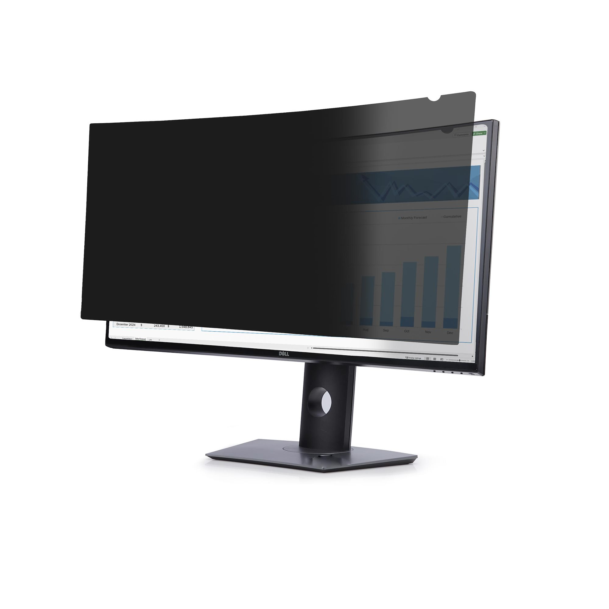 StarTech - Display privacy filter - 2-way - removable - plug-in/adhesive - 38" (ultra-wide) - black - TAA Compliant