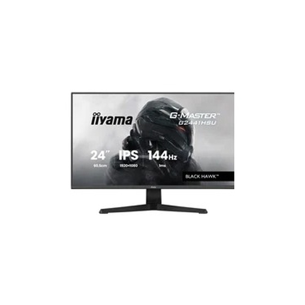 iiyama G-Master Black Hawk gaming monitor G2441HSU-B1 24" Black, IPS, Ultra Slim Bezel, Full HD, 144Hz, 1ms, FreeSync, HDMI, Display Port, USB Hub