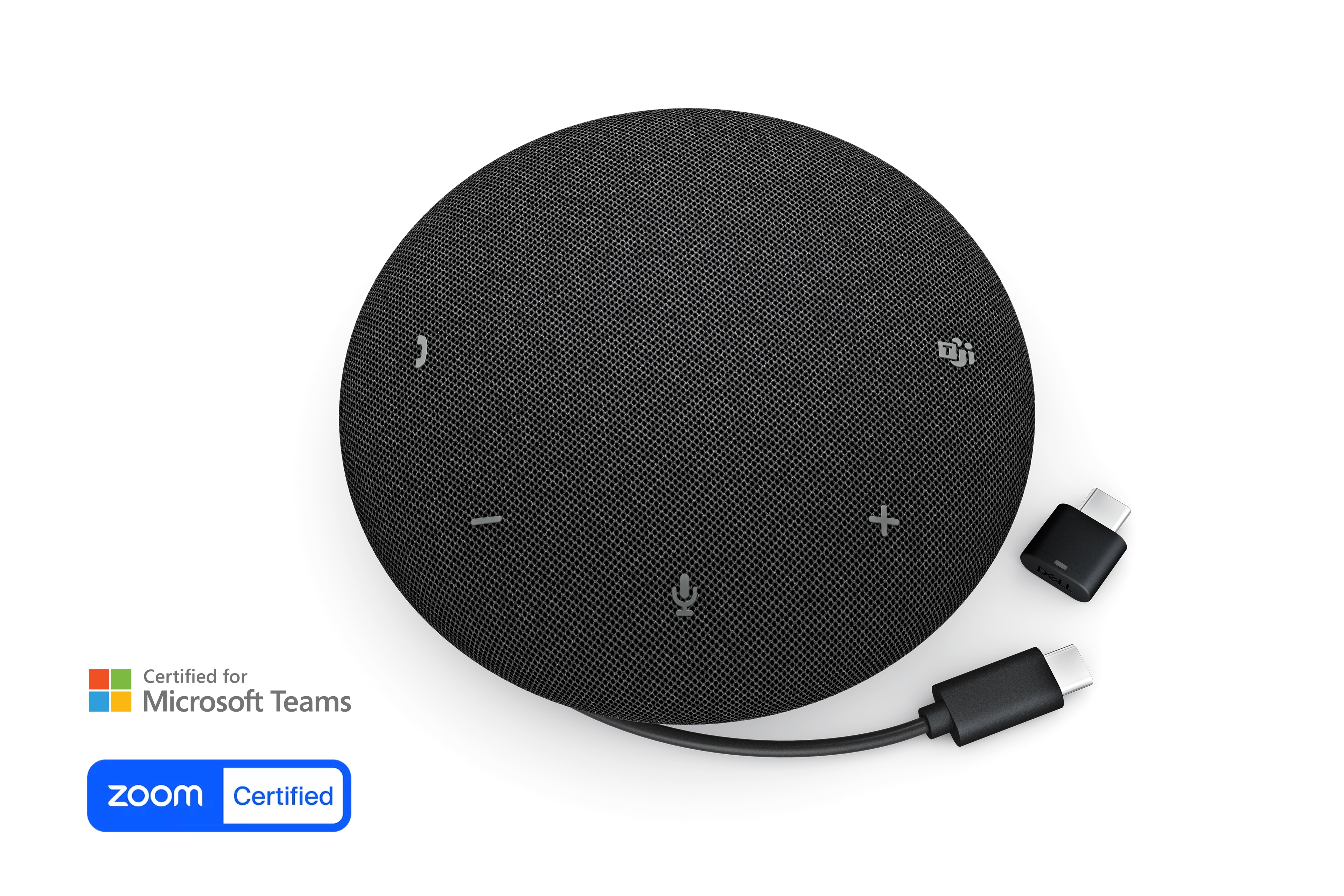 Dell Pro Plus SL525 - Speakerphone hands-free - Bluetooth - wireless, wired - active noise cancelling - USB-C - Certified for Microsoft Teams, Zoom Certified