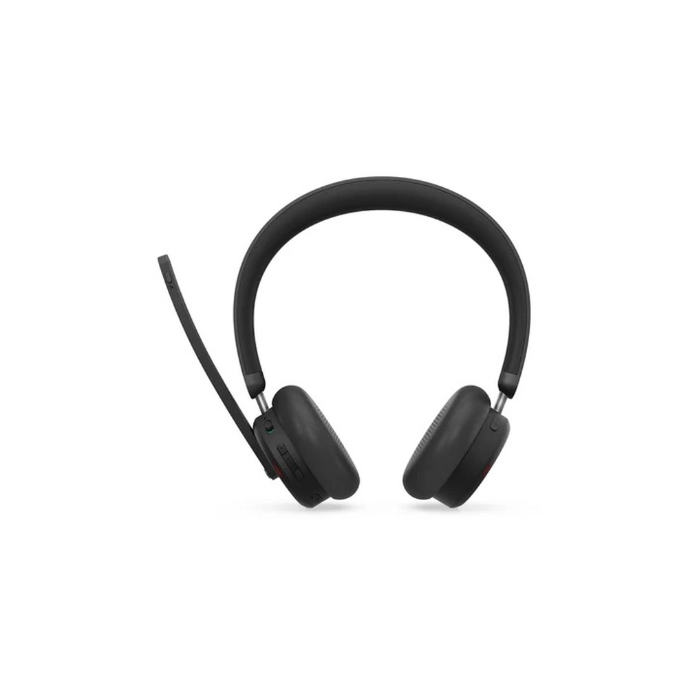 Lenovo 6550 - Headset - on-ear - Bluetooth - wireless - active noise cancelling - black - Certified for Microsoft Teams