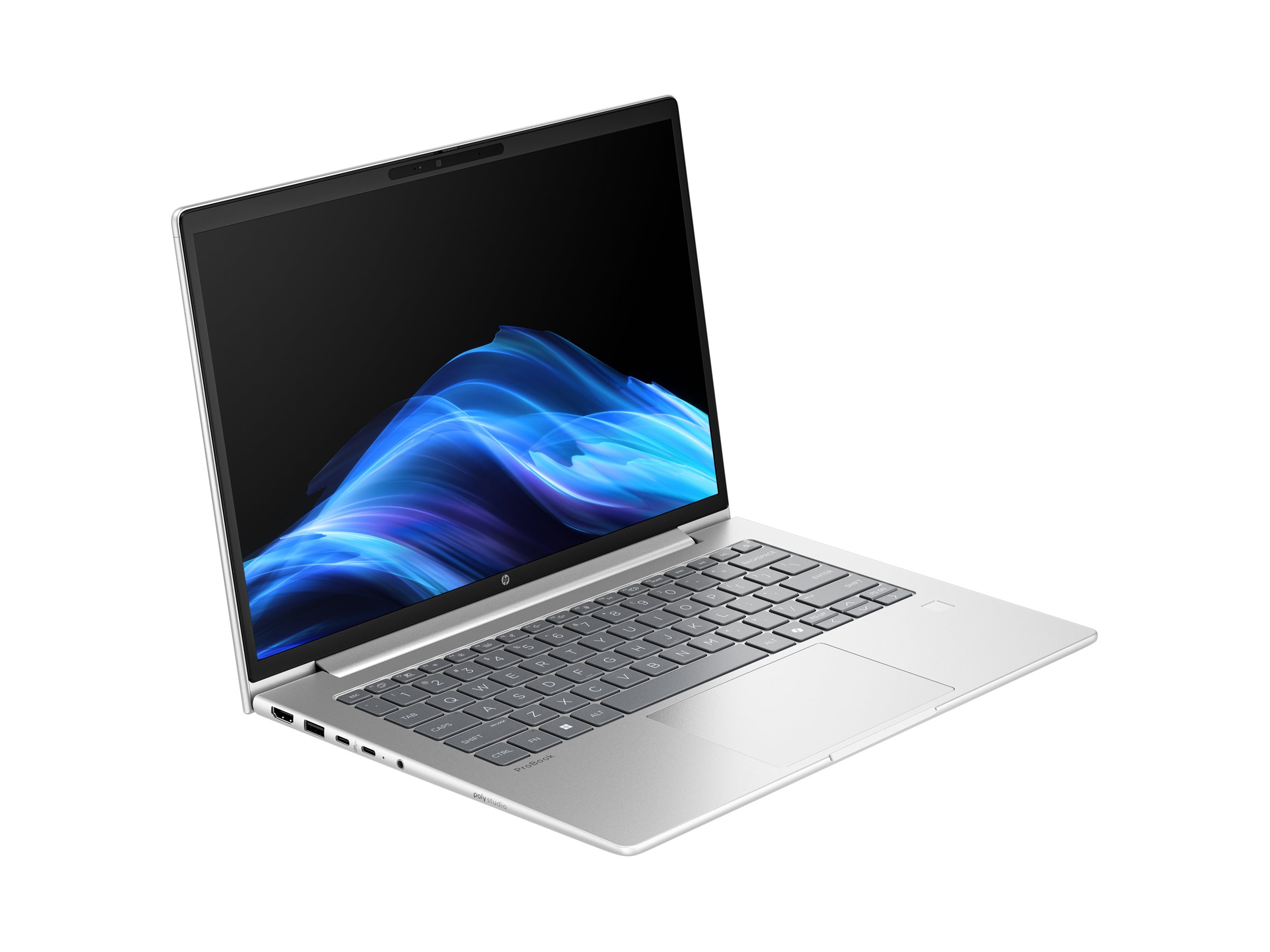 HP ProBook 4 G1iR Notebook AI - 177-degree hinge design - Intel Core 5 - 120U / up to 5 GHz - Win 11 Pro - Intel Graphics - 16 GB RAM - 256 GB SSD NVMe - 16" IPS 1920 x 1200 - Wi-Fi 6E, Bluetooth - pike silver - kbd: UK