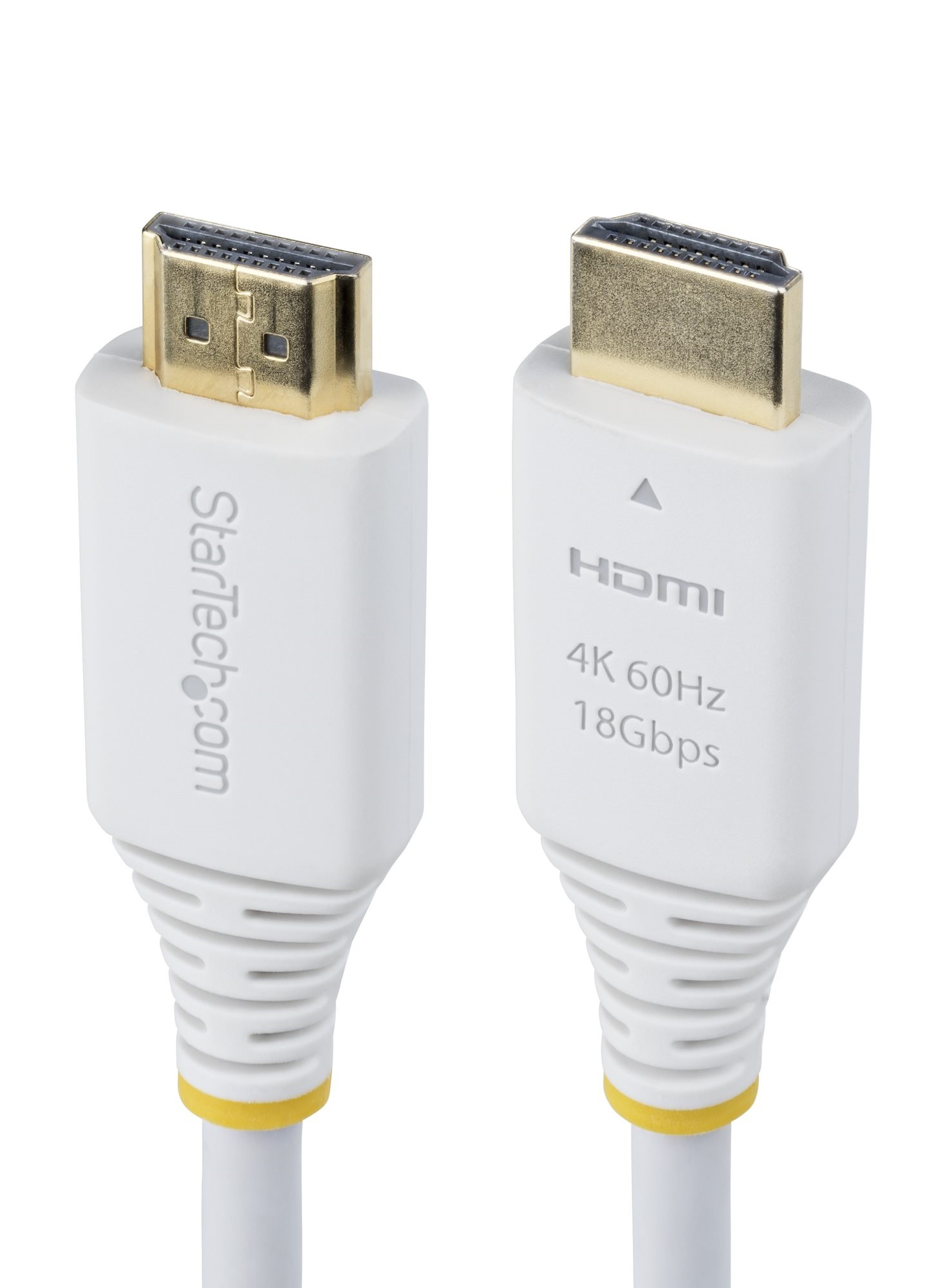 Startech 10ft (3m) Premium Certified High Speed HDMI Cable, 4K60Hz - Premium High Speed - HDMI cable with Ethernet - HDMI male to HDMI male - 3 m - shielded - white - passive, 2K144Hz support, 4K60Hz UHD support, HDR10 support