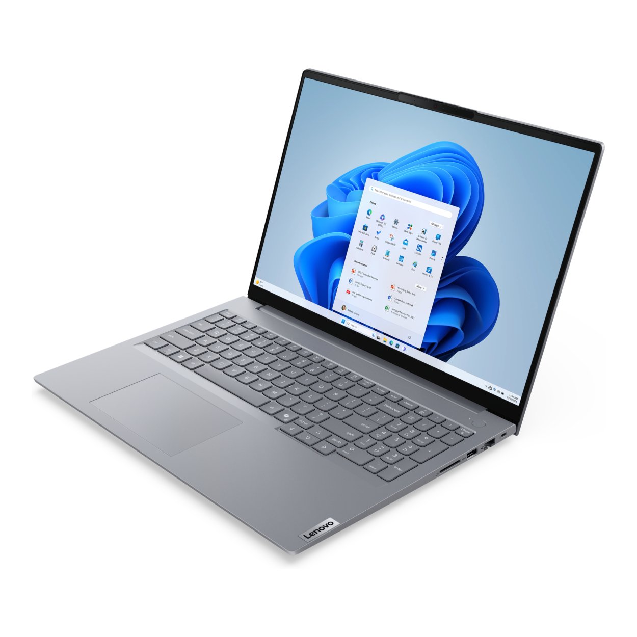 Lenovo ThinkBook 16 G9 IRL 21US - Intel Core i5 - 13420H / up to 4.6 GHz - Win 11 Pro - UHD Graphics - 16 GB RAM - 256 GB SSD NVMe - 16" IPS 1920 x 1200 - Gigabit Ethernet - Wi-Fi 7, Bluetooth - dual tone arctic grey - kbd: UK