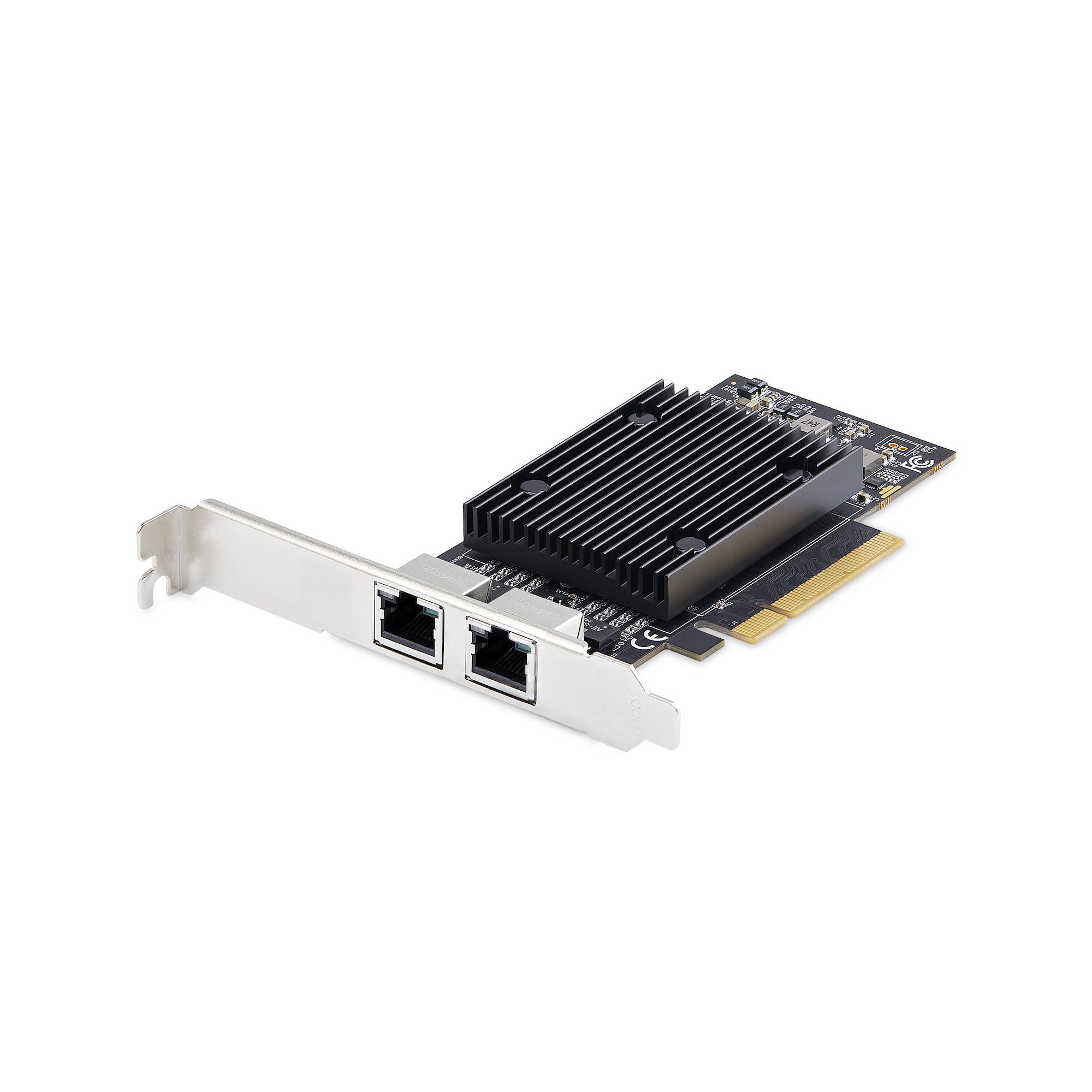 Startech - Network adapter - PCIe 3.0 x8 low profile - Gigabit Ethernet / 10Gb Ethernet x 2 - black - TAA Compliant
