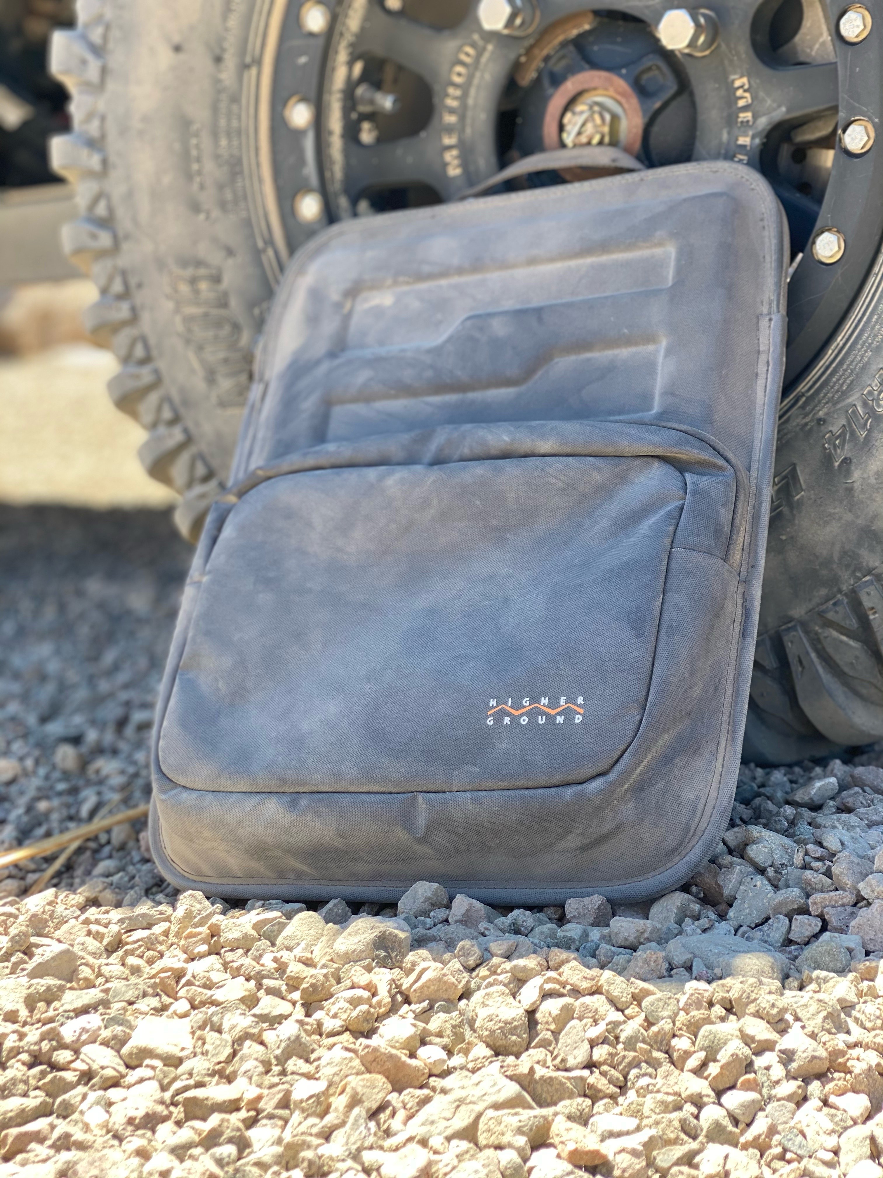 it is tested to the MIL-STD-810G standard for military-grade drop protection, has a hand strap and a detachable shoulder strap