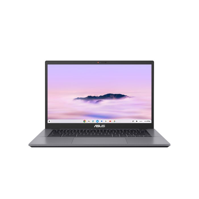 ASUS Chromebook Plus Enterprise CB34 CB3402CVA-PQ0598 - 180-degree hinge design - Intel Core i5 - 1335U / up to 4.6 GHz - Chrome OS - Intel Iris Xe Graphics - 8 GB RAM - 256 GB SSD UFS - 14" 1920 x 1080 (Full HD) - Wi-Fi 6E, Bluetooth - rocky grey - with